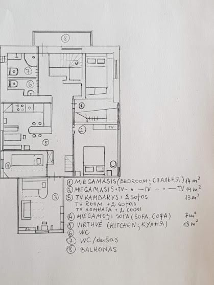 Апартаменты Apartamentai Zveju 11 Паланга